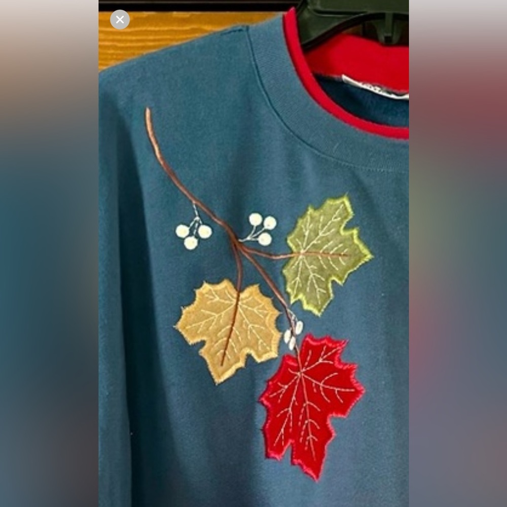 Basic Editions Fall Crew Neck Sweatshirt - image 3